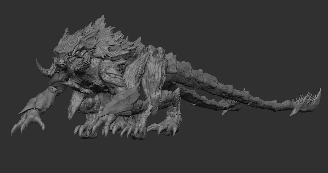 Mega Kaiju showing its powerful form