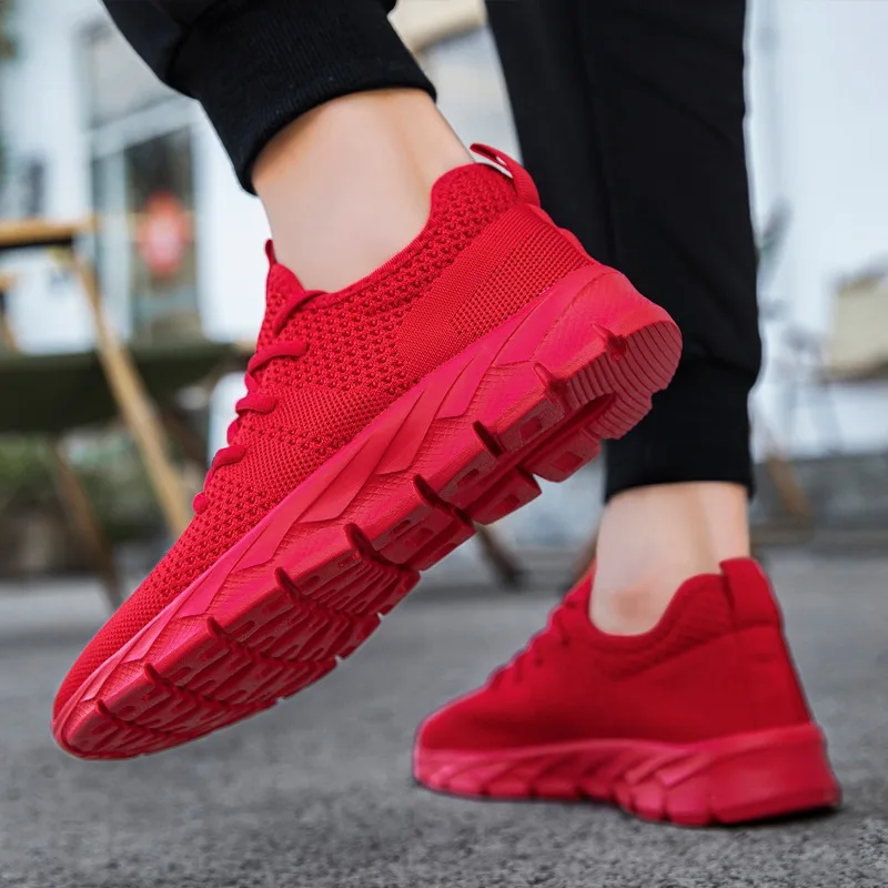 Mens Lightweight Breathable Mesh Sneakers - Casual Summer Running Shoes Outdoor Sports Size 36-49