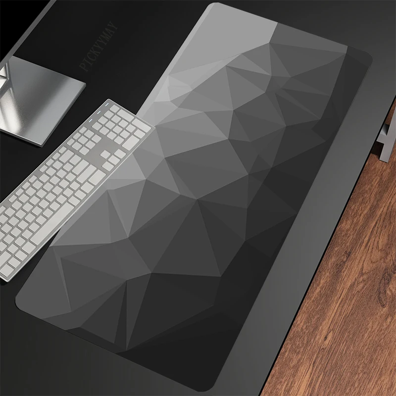 Mouse Pads Gaming Mousepad Gamer Tapete do Rato Tapetes de Teclado Mesa Mousepads Xxl 90x40cm para Computador Preto e Branco - Imagem 6