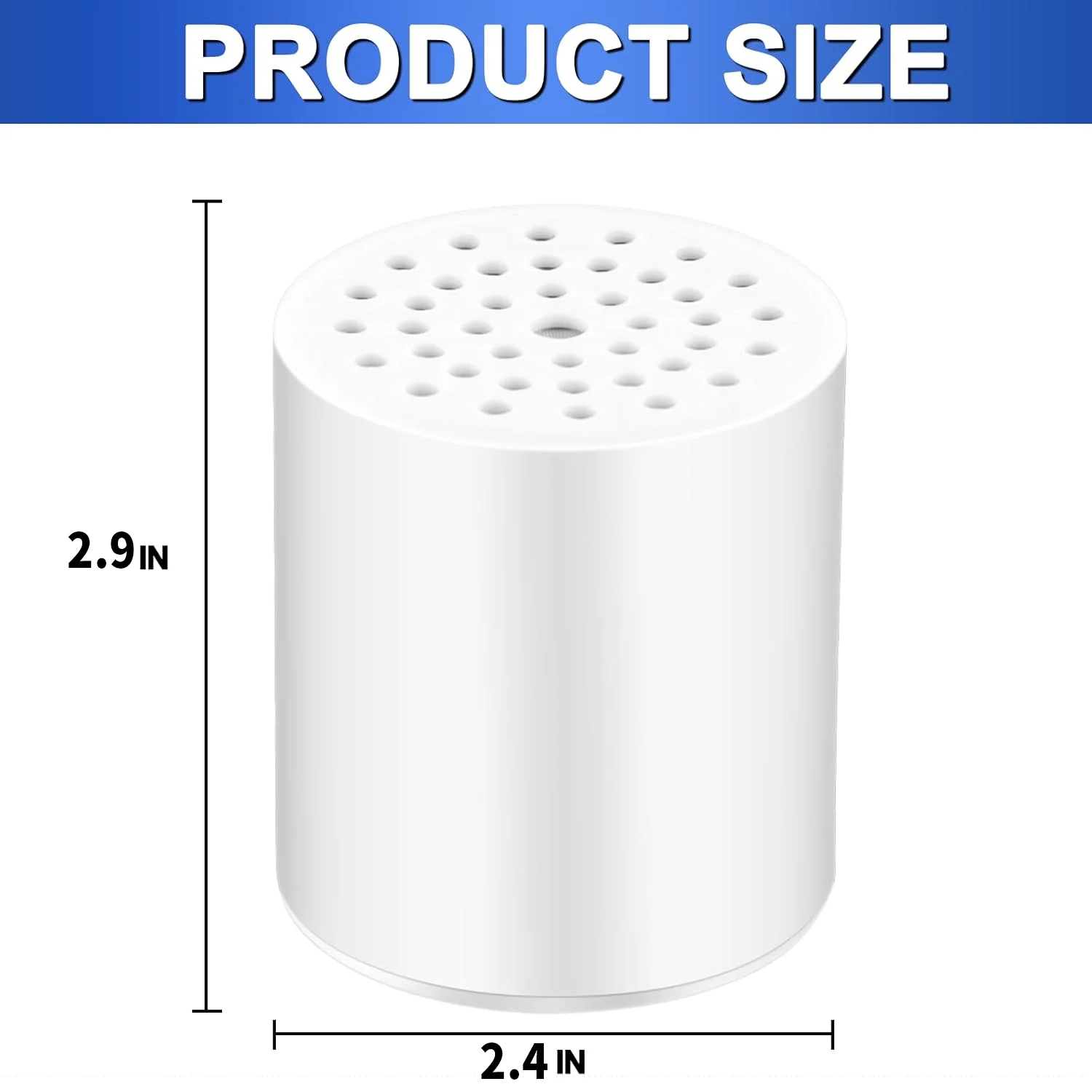 Shower Filter Replacement Shower Cartridge Filter 4 Pack 20 Stage Head Filter Refill with Vitamin C Head Replacem