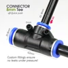 30M-5M DIY Free Bending Universal Sprayer Kit 8mm Hose Patio Misting Cooling System for Garden Plant Fogging Watering Irrigation 2