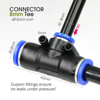 30M-5M DIY Free Bending Universal Sprayer Kit 8mm Hose Patio Misting Cooling System for Garden Plant Fogging Watering Irrigation 2