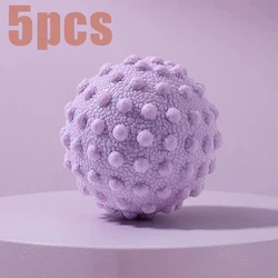 Enhanced Fascia Massage Ball with Raised Points for Posture and Muscle Relief (Purple 5pcs)