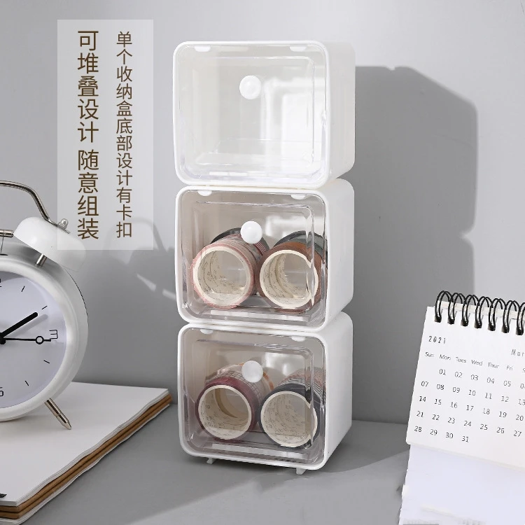 

Stacking Wire Storage Box Jewelry Cosmetics Organizer Drawer Case Office Sundries Container Bathroom Bin Tape Gadgets Holder