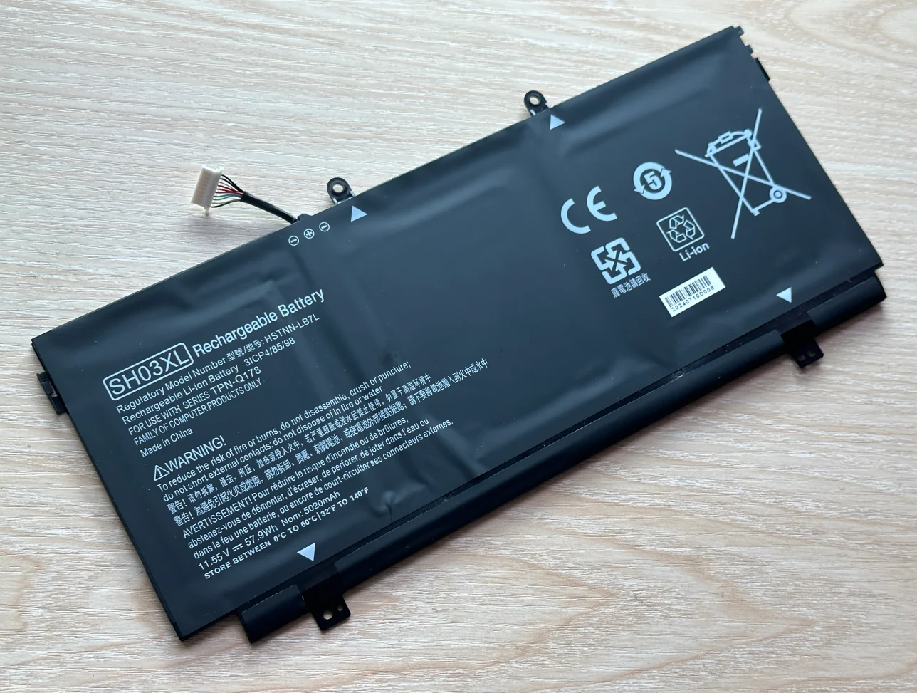 WLTree SH03XL Batterie Pour HP Spectre X360 13-AC0XX 13-W0XX 13T-AC000 13T-W000 13-AC033DX 13-AC001NS Ac002ng 13-AC000NL SHO3XL SH03057XL HSTNN-LB7L TPN- Q178 901308-421 901345-855 CN03XL Battery