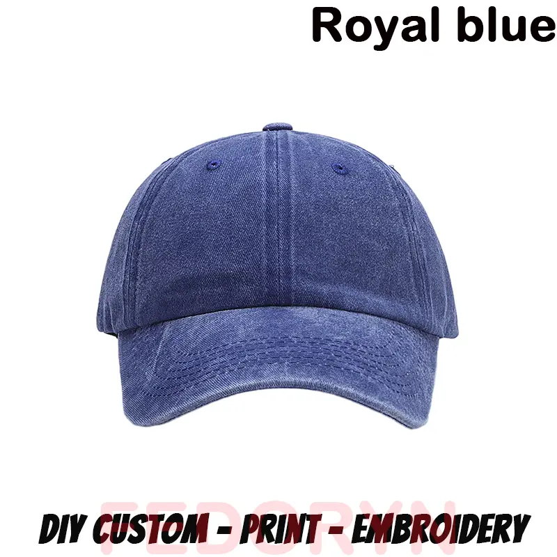 Fedoryn Custom Logo Baseball Cap for Men and Women DIY Design Letter Embroidery Retro Hat Customize Cap Graphic Print Wholesale - Image 18