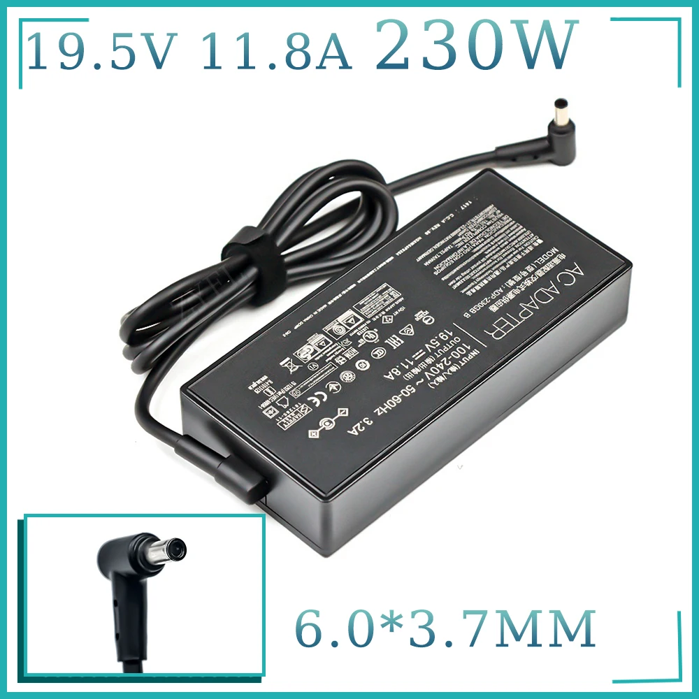 230W 19.5V 11.8A 6.0 * 3.7mm Adapter Netzteil Ladegerät ADP-230GB B Ersatz für Asus GX501 GX501VI Zenbook Pro Duo UX581L UX581GV 230W 19.5V 11.8A 6.0 * 3.7mm Adapter Netzteil Ladegerät ADP-230GB B Ersatz für Asus GX501 GX501VI Zenbook Pro Duo UX581L UX581GV