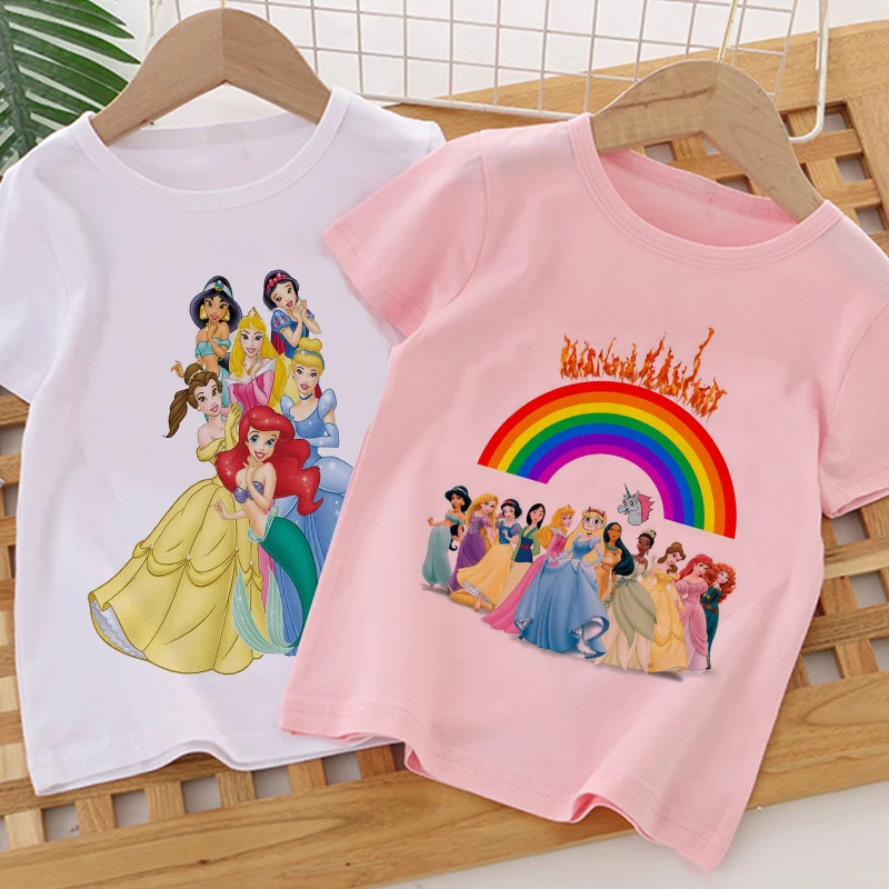 Disney-Princess-Series-Hot-Selling-Kids-T-Shirts-Snow-White-Print ...