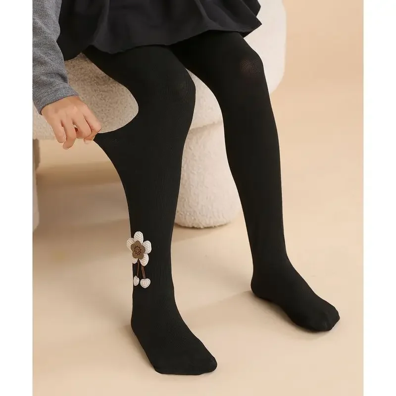 Baby Tights Children Age Season With Thick Cotton Pure Render Children Pantyhose Girls Big PP Even Foot Tights