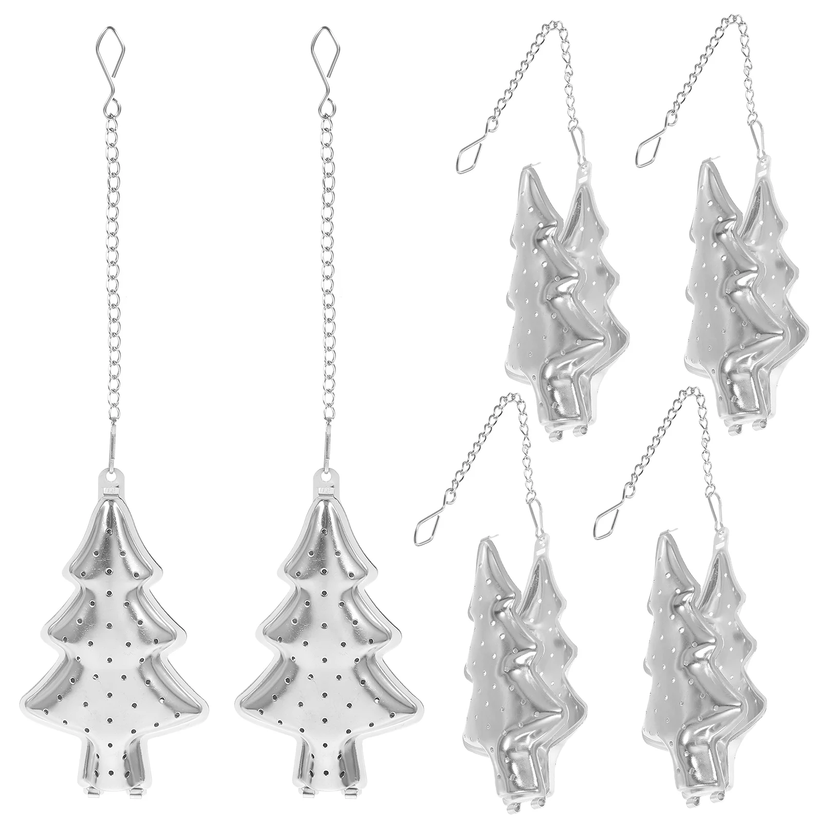

Christmas Tree Tea Strainer Stainless Steel Infuser Steeper Diffusers Brewing Filters