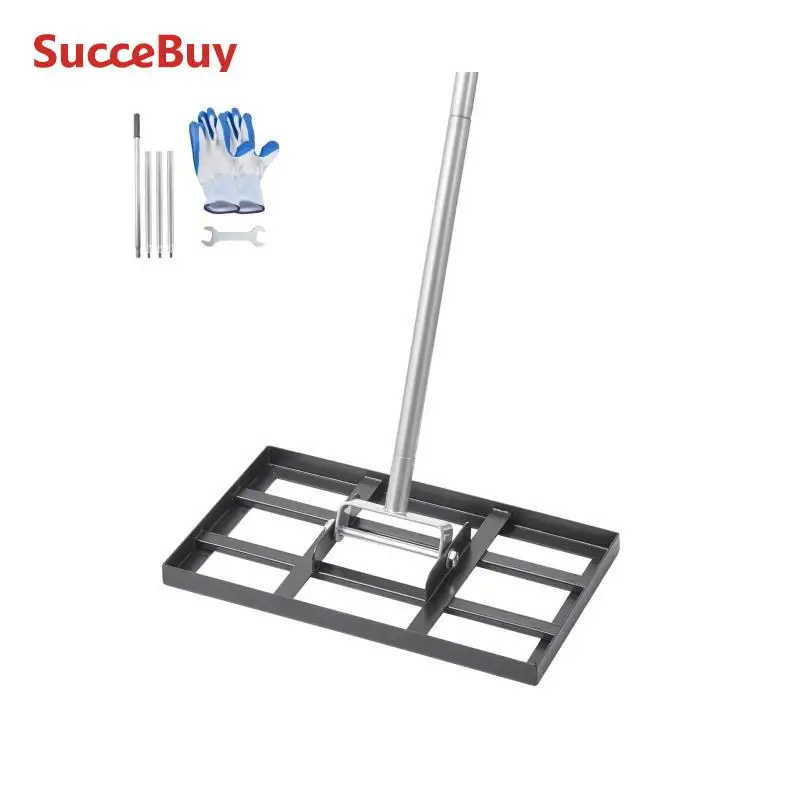 Heavy Duty Lawn Leveling Rake with Adjustable Handle