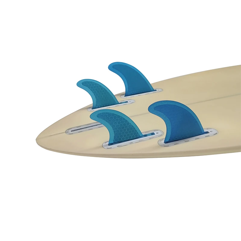 Quad Fins Set UPSURF FUTURE Fins M+GL Surfboard Fins Honeycomb Fiberglass Single Tabs 4 Fins Quads Quilha Surf Fins