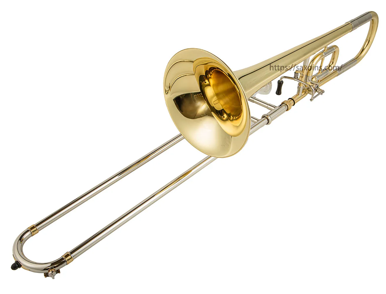 High Grade modulated tenor trombone Bb/ C tone Yellow Brass Clear Lacquer Professional musical brass instrument