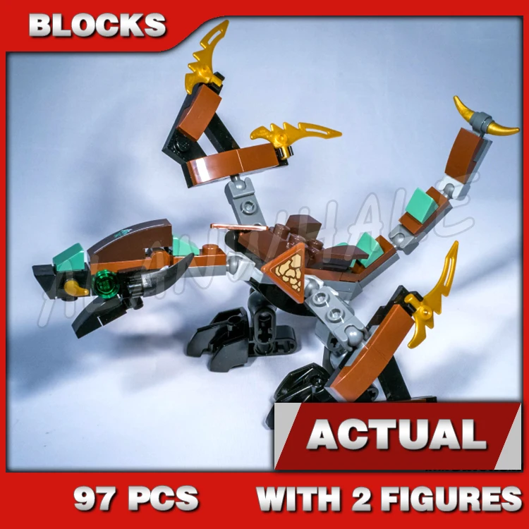 

97pcs Cole's Dragon Bucko Masters of Spinjitzu 10447 Kai Building Blocks Children Sets Bricks Compatible with Model