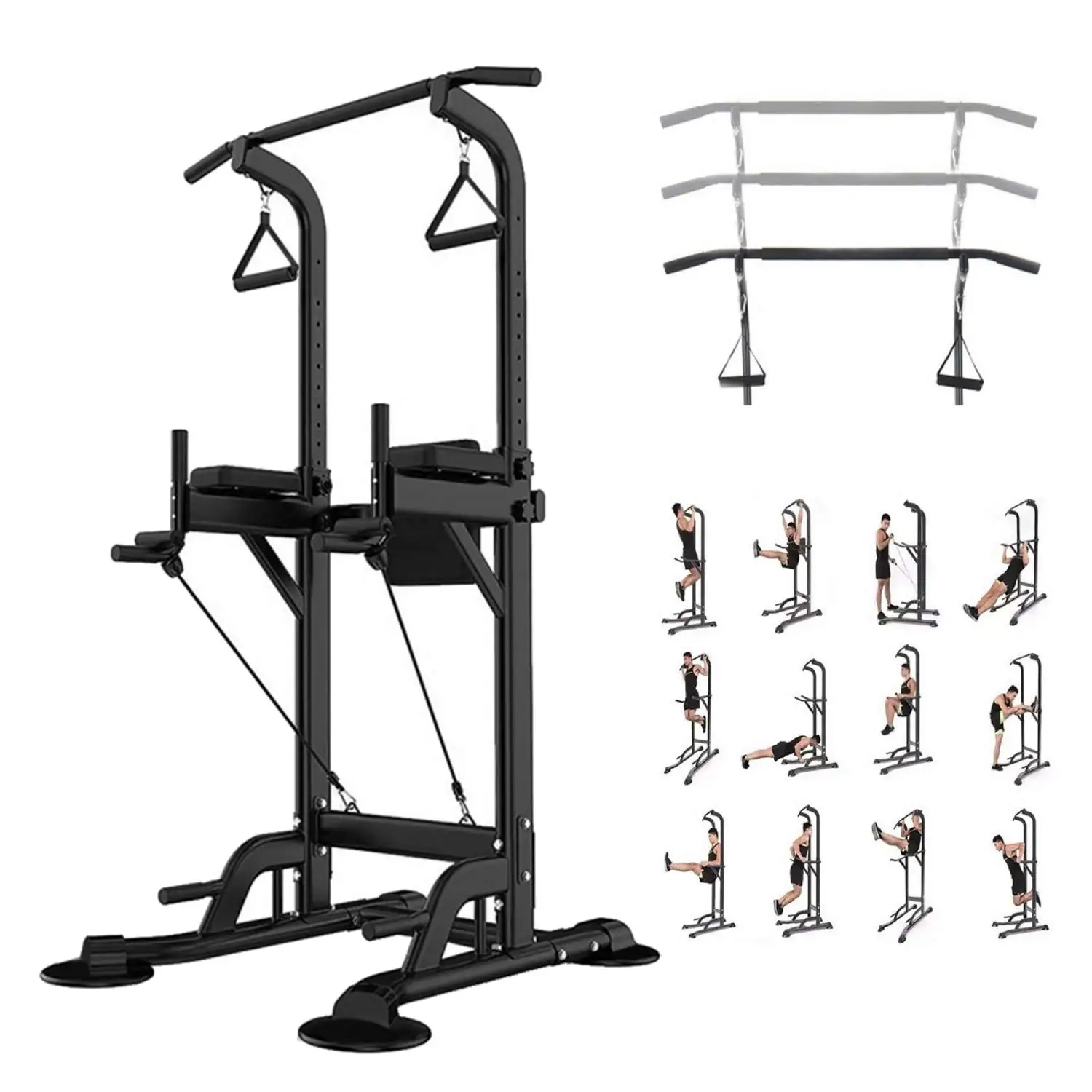 Vendita Calda Moda Fitness Home Gym Equipment 2021 Pull Up Bar Power Tower Dip Station