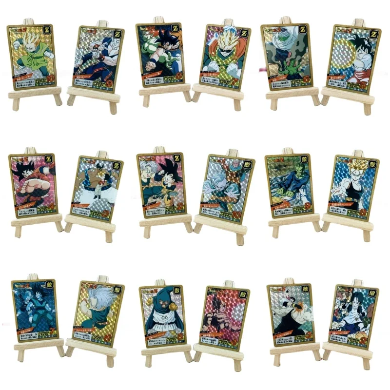 

38pcs/set Dragon Ball Son Goku Gohan Goten Anime Classics Game Collection Cards Toy Animation Characters Plaid Flash Cards