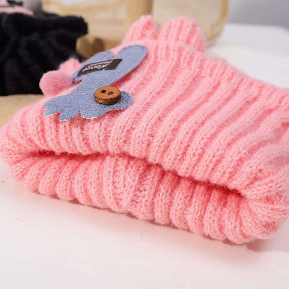 Children's Knitted Scarf Cartoon Giraffe Fake Collar Winter Warm Joker Collar for Boys and Girls Scarf Windproof Knitted