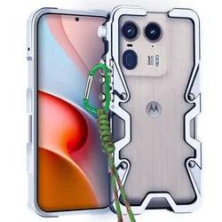 Shockproof Metal Bumper Aluminum Cover for Moto G85 (Silver)
