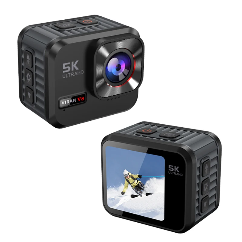 5K Mini Sports Camera Touch Screen Zoom Action Cam EIS 30M Waterproof Vlogging Camera