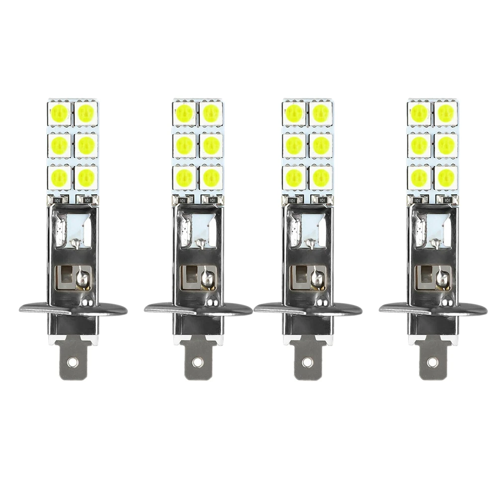

4PCS H1 6000K Super White 80W LED Headlight Bulbs Kit Fog Driving Light
