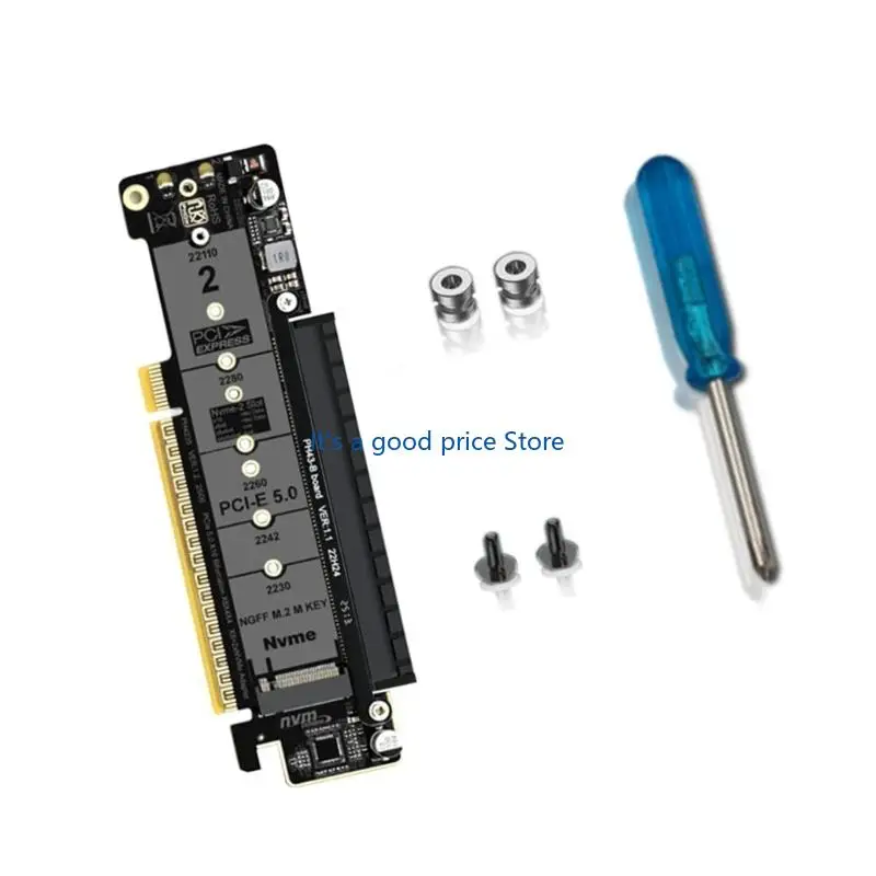 속도 향상을 위한 최적화된 성능 PCIe5.0 레인 분할 확장 카드