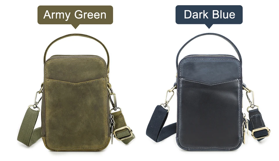 CONTACT'S männer Tasche Designer Echtes Leder Männer Kleine Schulter Tasche Vintage Umhängetasche Messenger Männlichen Geldbörse Telefon Taschen Handtasche – Detail 16