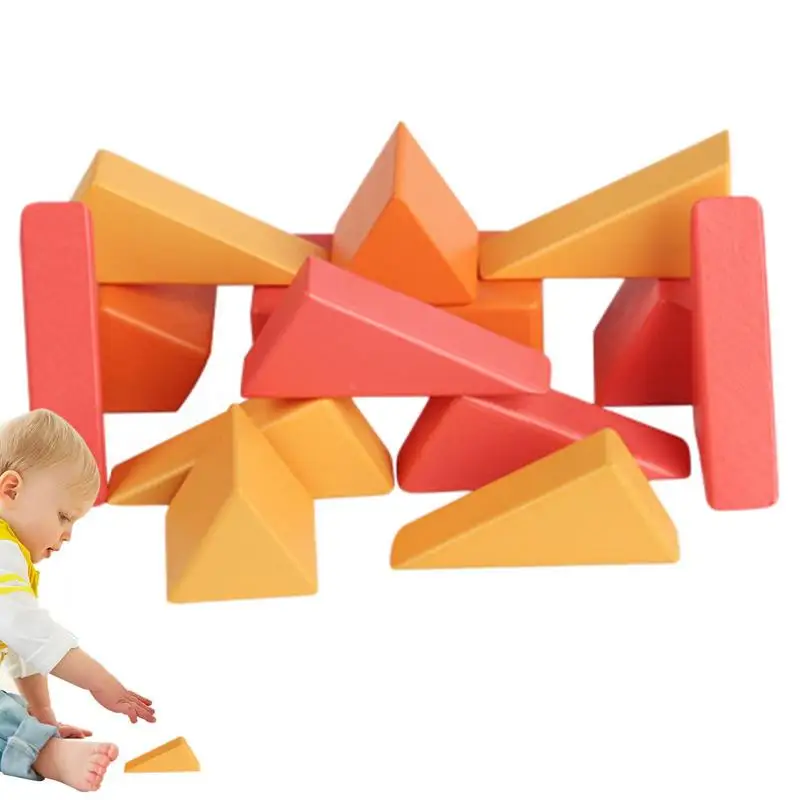 

Building Blocks For Kids Ages 4-8 Wooden Geometric Building Blocks Early Educational Block Toys For Boys And Girls Montessori