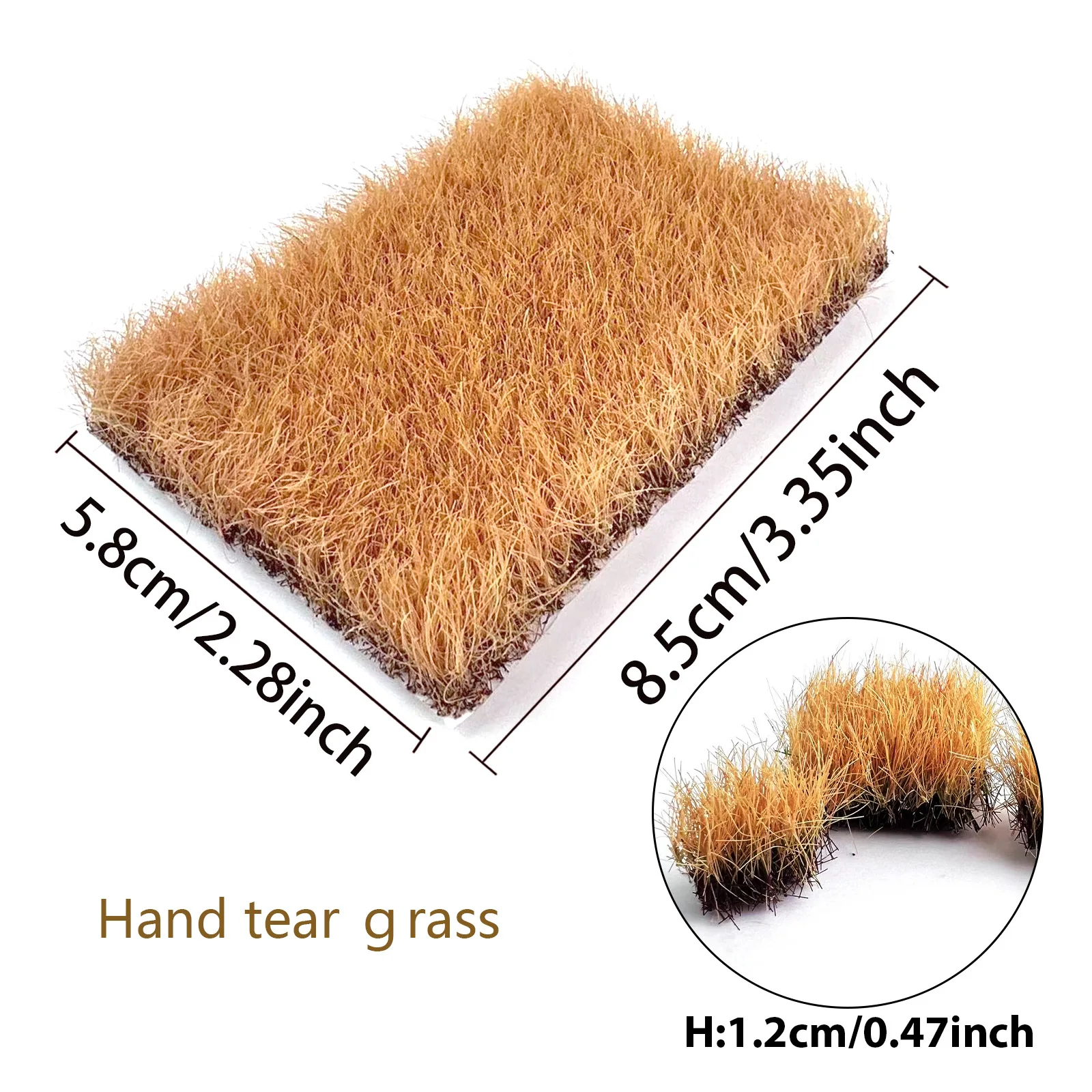 12mm Hohe Statische Grasbüschel/Rasen-Modellbausätze, Künstliche Mikro-Pflanzen, Landschaftsmaterialien für Sandtisch-Layout und Diorama – Detail 7