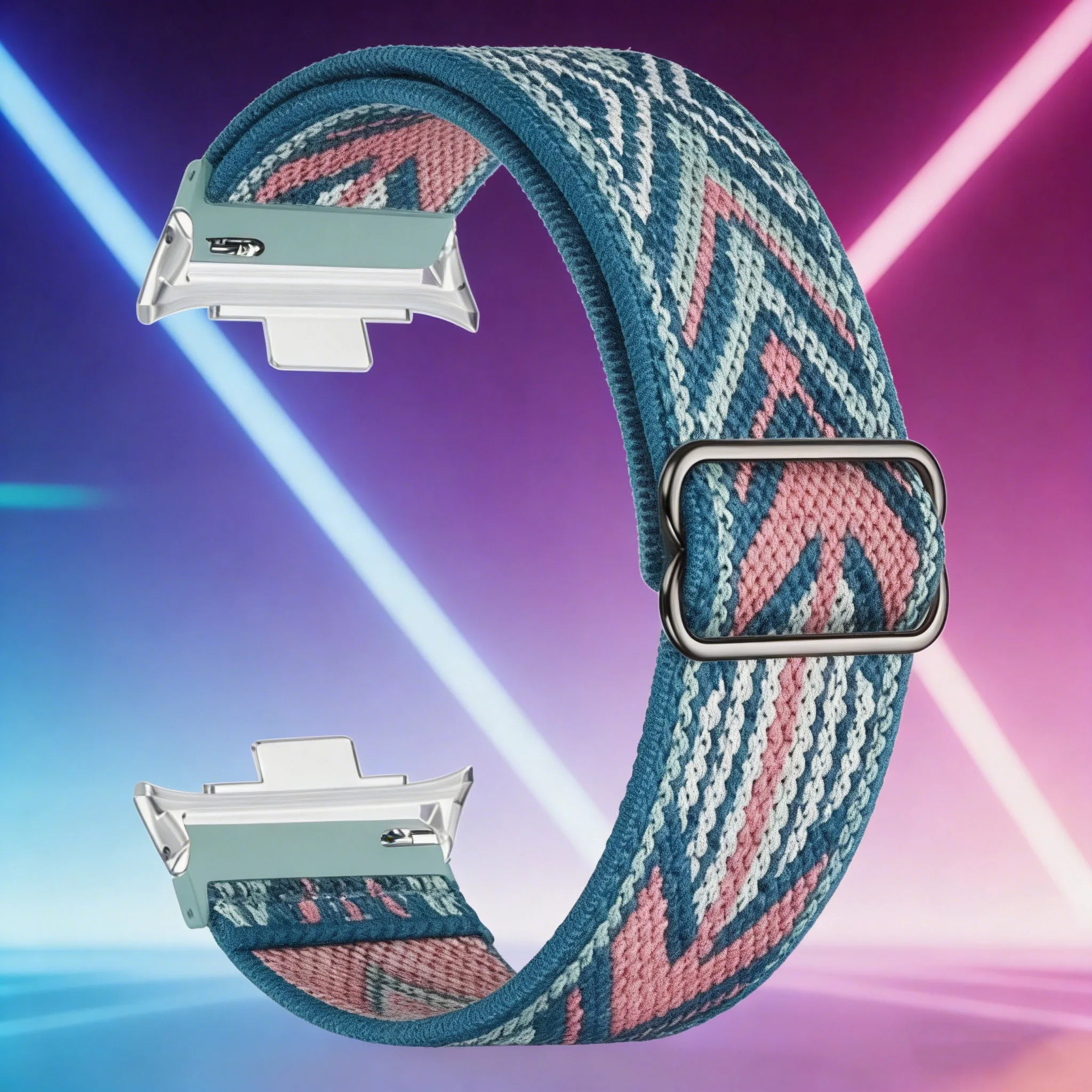 Elastic Nylon Solo Braided Watch Band Loop - Universal Replacement Bracelet