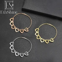 Personalized Gold Bracelets – Engraved Mom Gifts with Kids' Names | Custom Heart Charm Bangles 1