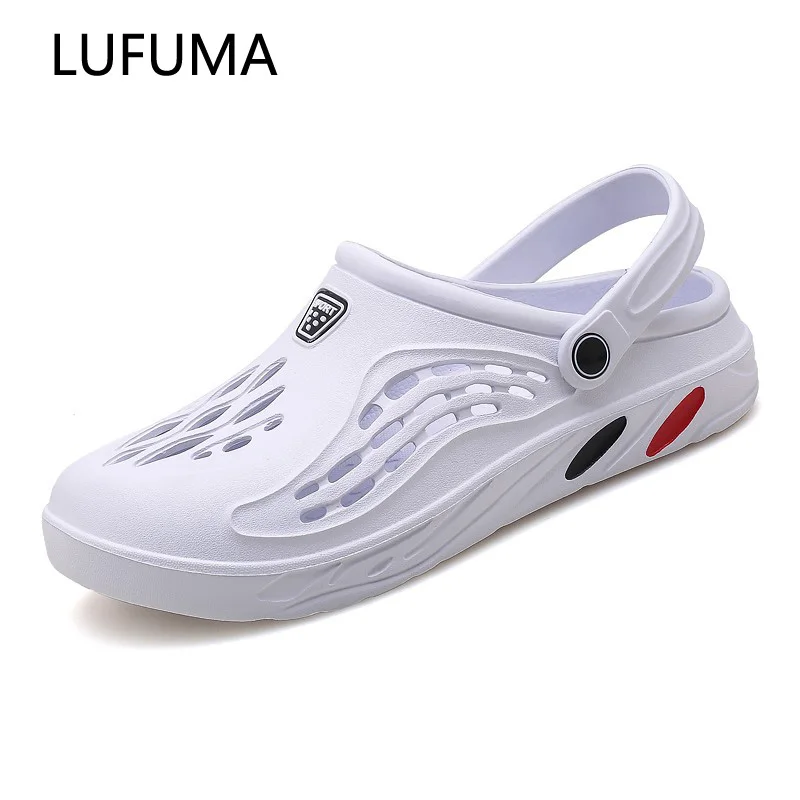 Summer Sandals Garden Shoes Men Sandals Men Shoe Summer Fang Man Hoof Thongs Stamp Garden Beach Big Size Slippers