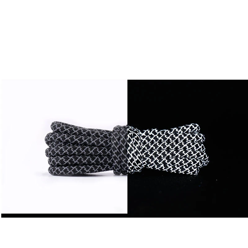 2021 Lacci Riflettenti In Corda Bicolore Lacci In Corda Bestseller 47 "Lacci Per Scarpe Rotondi Lacci Per Stivali Per Yeezy 350 700 750 Sneakers
