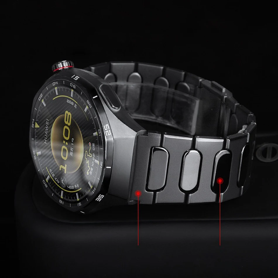 삼성 갤럭시 워치 Ultra 2025 47mm 및 Watch 8 Classic 40mm/44mm/46mm용 22mm 고급 티타늄 밴드 ? 강력한 자석 버클 스트랩