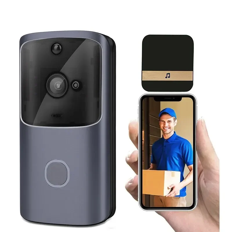 

WiFi Doorbell Smart Home 720P HD Wireless Phone Door Bell Camera Security Video Intercom IR Night Vision For Apartments