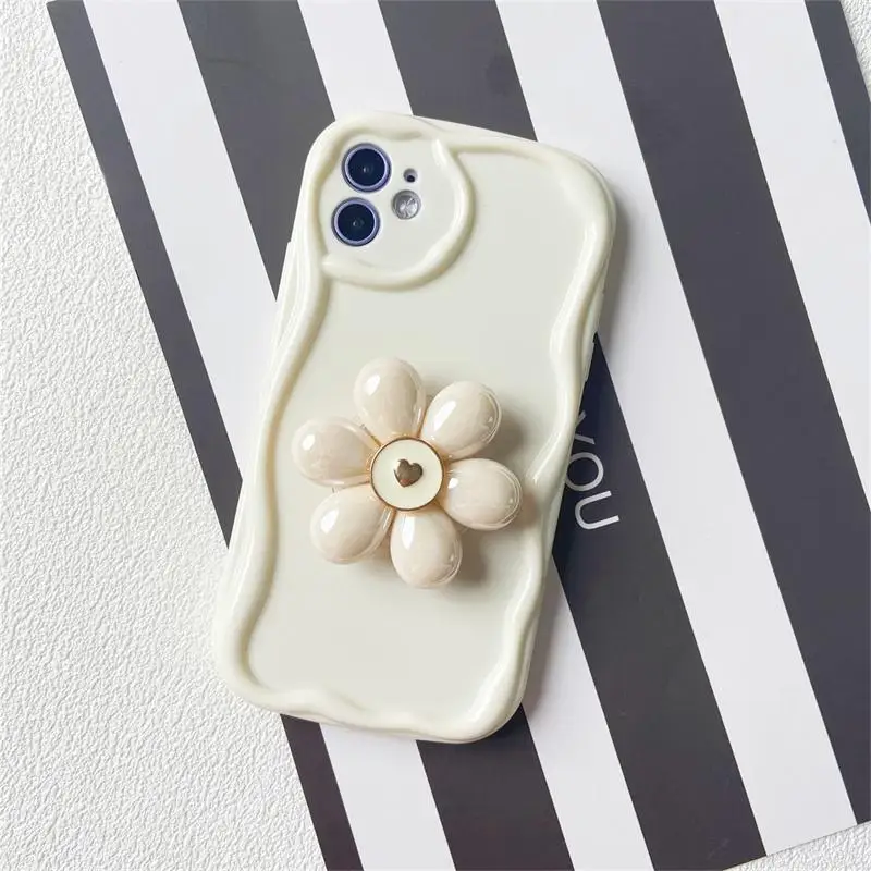 Elegant Soft Flower Holder Phone Case - Durable and Stylish Cover