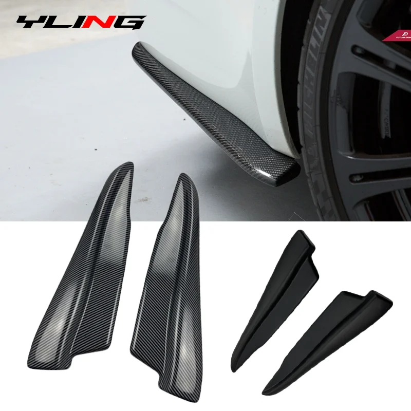 범용 자동차 리어 범퍼 스포일러 디퓨저 스플리터 스크래치 보호대, 아우디 A3 A4 B7 B8 BMW G20 테슬라 모델 3 시트 이비자 페그용
