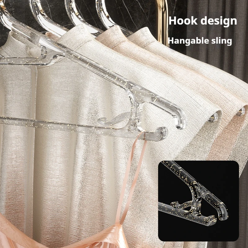 Transparent Coat Racks Anti-shoulder Corner Collar Protection Non-marking Non-slip Household Hanging Clothes