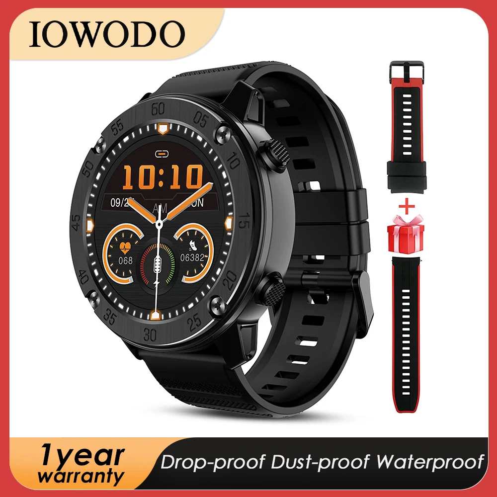 IOWODO IP68 SmartWatch X5 Men Women Sports Clock Sleep Monitor Fitness  Tracker Heart Rate Smart for IOS Android|Smart Watches| - AliExpress