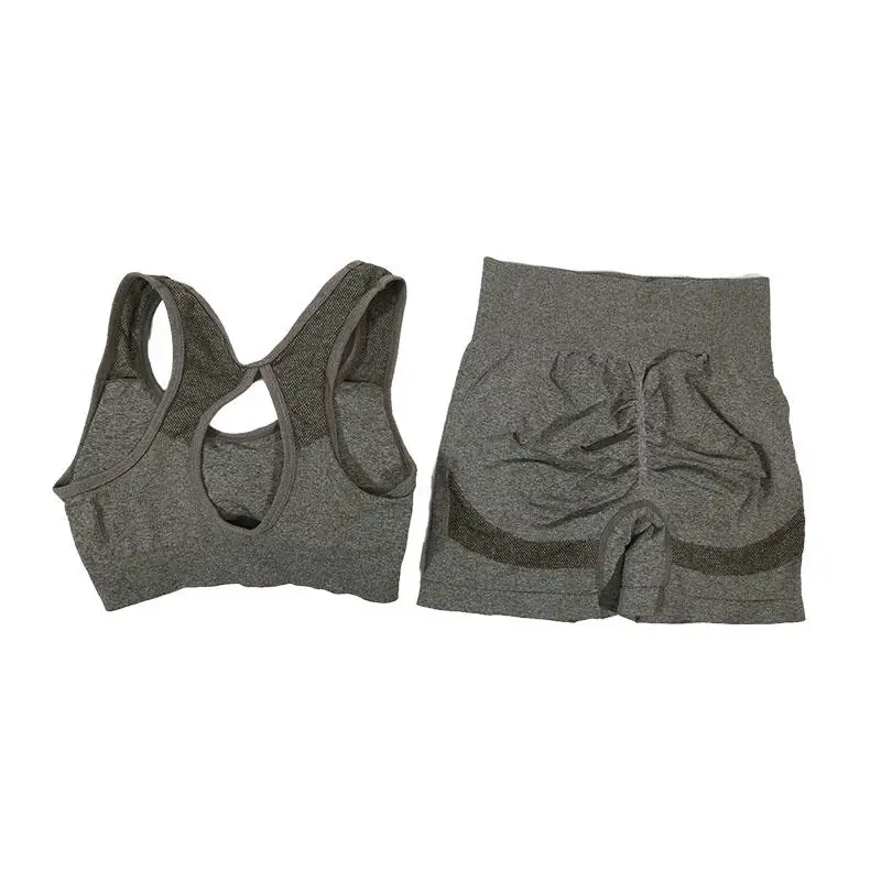Womens Yoga Set - Fitness Vest  Shorts for Running and Workouts