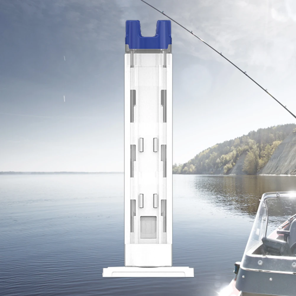 Plastic Fishing  Rack Detachable Fishing Box Rod Display Bracket Adjustable Portable  Snap Design for Fished Gear