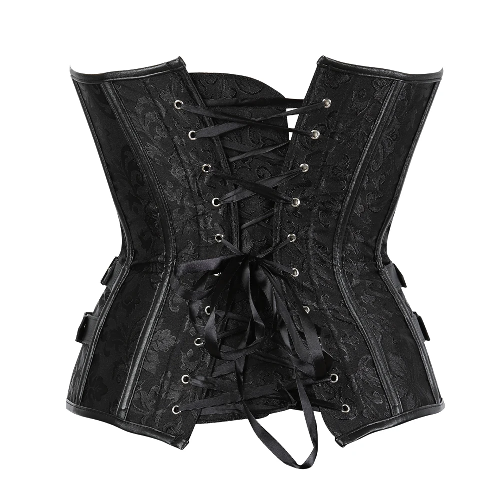 Corset Bustier Steampunk Brocart – Grandes Tailles – photo 5
