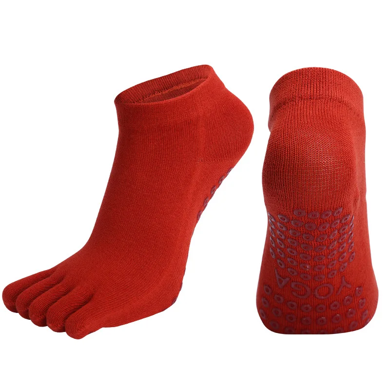 2 Paar rutschfeste Damen-Pilates-Socken mit fünf Zehen, Silikon, rutschfeste Yoga-Socken, atmungsaktiv, für Ballett, Tanz, Fitness, Sport, Baumwollsocken – Detail 15