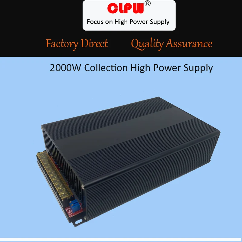 Description Picture 2 of itemCLPW 2000W Single Output AC DC 0-24V 28V 83A 36V 48V 60V 72V Adjustable PSU For Led Light CCTV Stepper AC DC Transformer