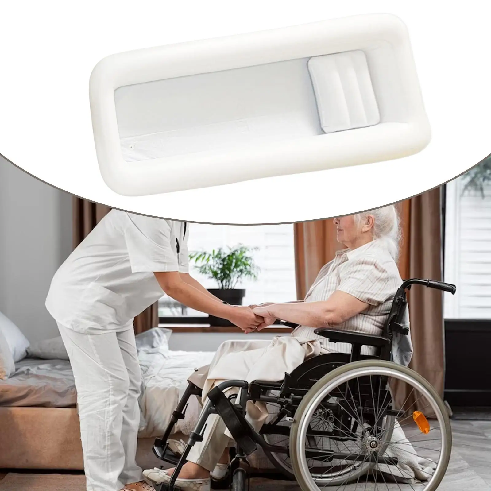 

White Home SPA Bathtub Inflatable Bathtub Shower Bath Basin PVC Portable