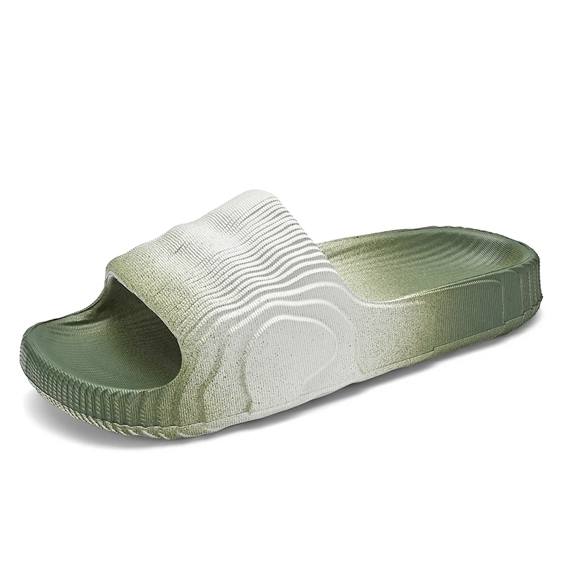 Unisex Estate Che Porta Scivoli Ondulati Yzy Slip On Sandali Da Spiaggia Traspiranti Pantofole Yeez Estive Leggere Plus Size 35-46