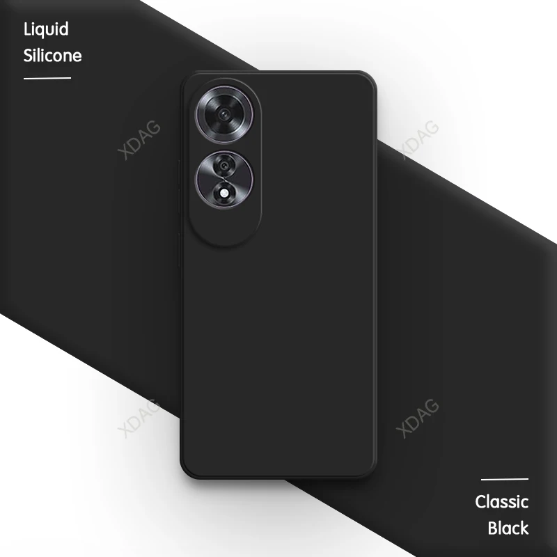 Elegant Liquid Silicone Candy Back Cover with Camera Protection and Simple Fashion Design