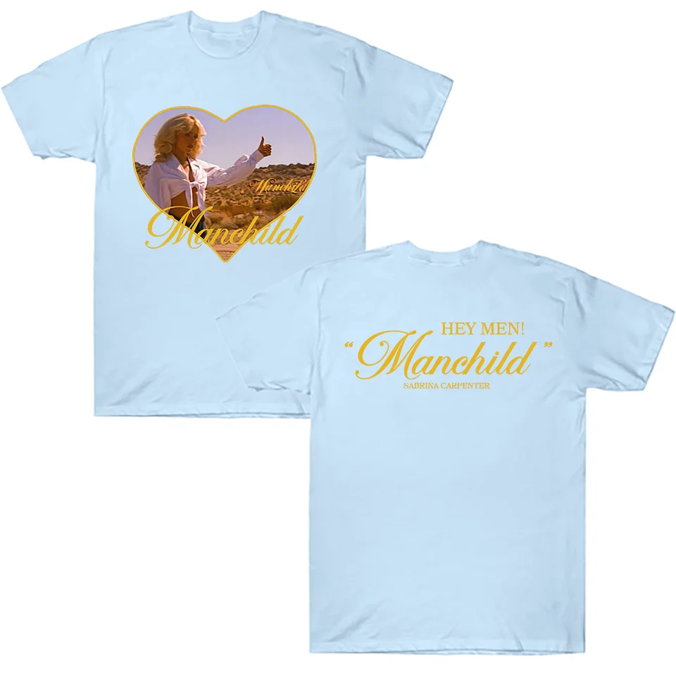 ミュージシャン sabrina carpenter manchild tee Sabrina Carpenter Manchild Rhinestone Tee