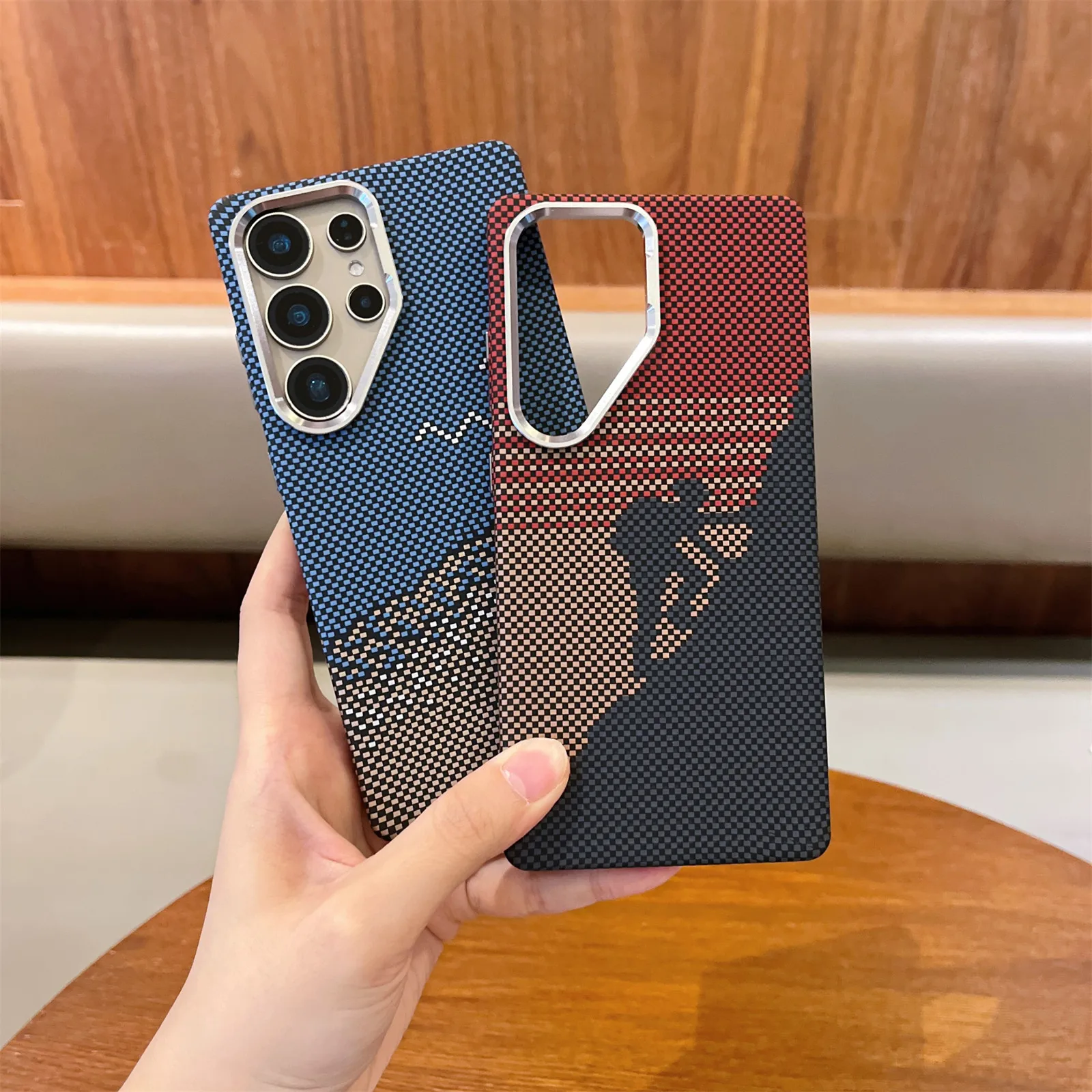 Ultra Carbon Fiber Magnetic Phone Case - Shockproof Slim Kevlar Protective Cover