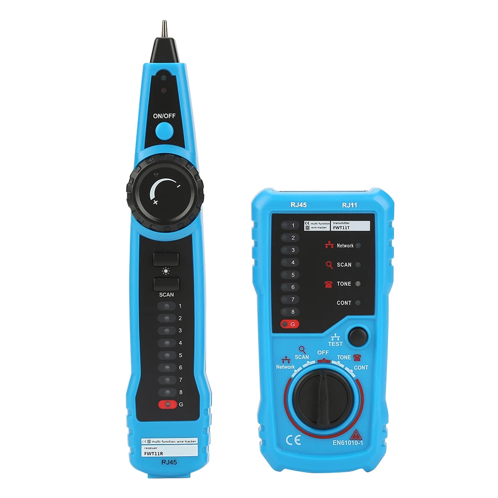 BSIDE FWT11 Handheld RJ11 RJ45 Telephone Wire Tracker Ethernet LAN Network Cable Detector new