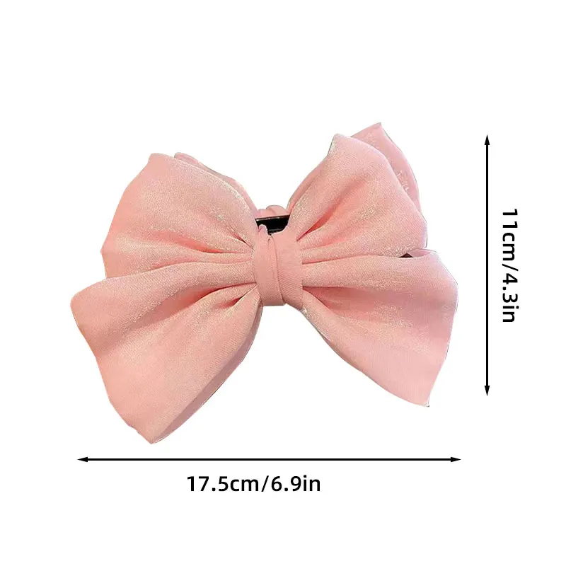 Big Bow Girl Princess Hair Clips Solid Color Sweet Bowknot Kids Duck Tongue Clips Korean Headwear For Girl Kids Hair Accessories hair accessories